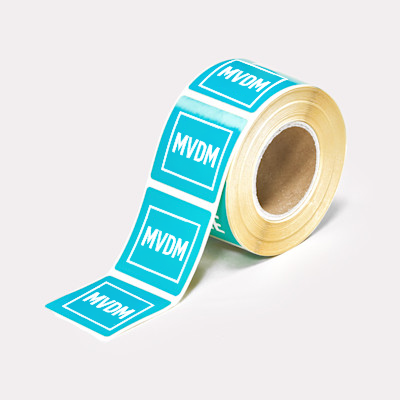 100x Stickers op rol